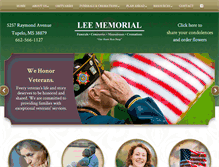 Tablet Screenshot of leememorialonline.com